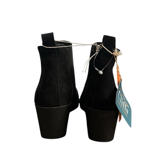 NWT! Cliffs White Mountain Wedge Boots Black Leather Ankle Booties Winter 7 M - Picture 4 of 8